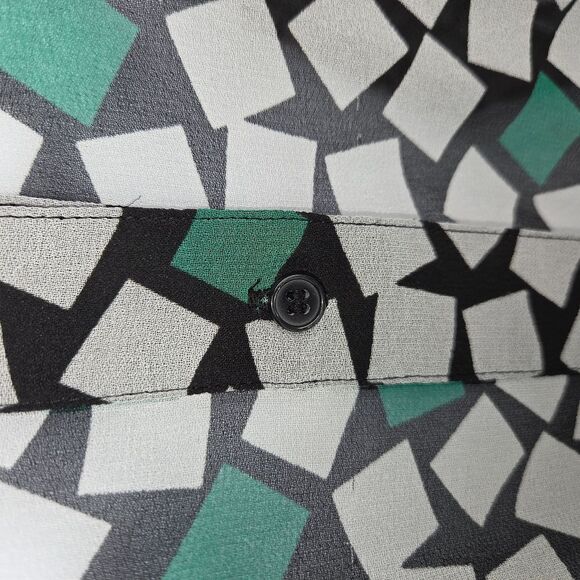 Lane Bryant Sheer Chiffon Geometric Print Blouse Top Size 18/20 - Picture 3 of 6